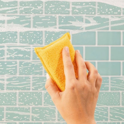 Éponge Lavable Jaune - salle de bain