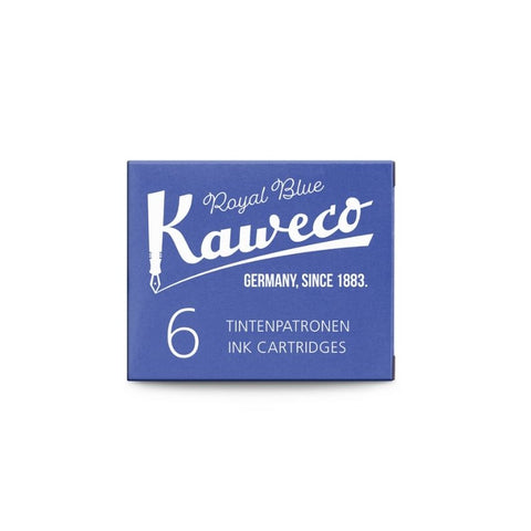 Boîte de 6 Cartouches d'encre pour stylo plume - bleu roi Kaweco
