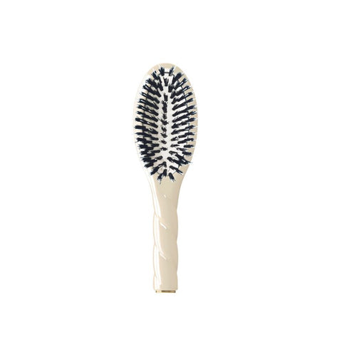 Petite brosse à cheveux "L'indispensable n°02" Soin et démêlage blanc crème La Bonne Brosse