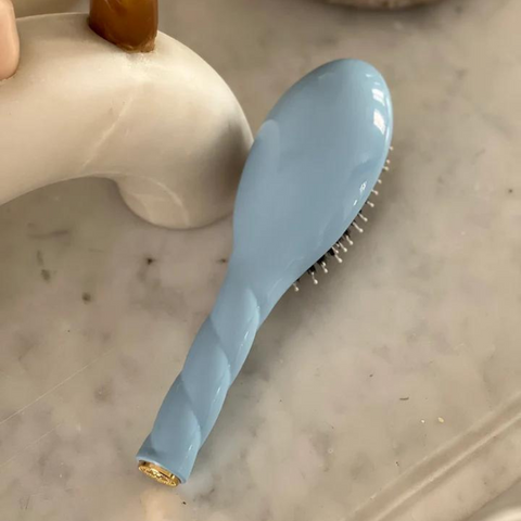 Petite Brosse À Cheveux "L'Indispensable Douceur" N.03 - Bleu ciel