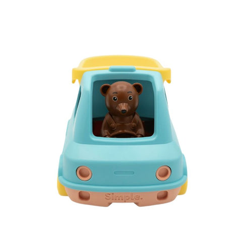 Camion Benne Petit Ours Brun - Menthe