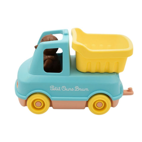 Camion Benne Petit Ours Brun - Menthe