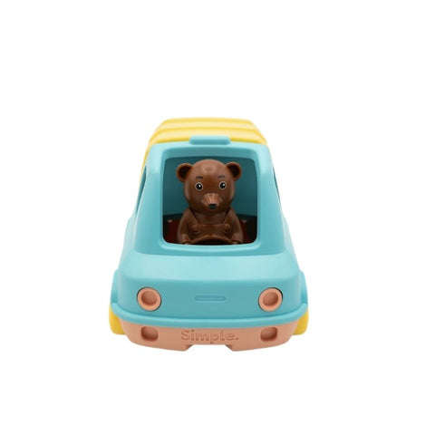 Camion Poubelle Petit Ours Brun - Menthe