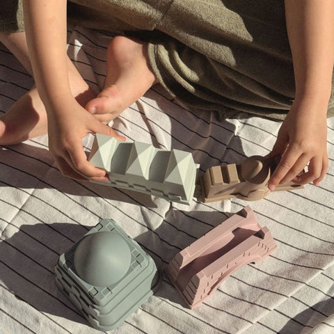 Set de plage en silicone - Soft pastel