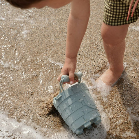 Set de plage en silicone - Seau et pelle