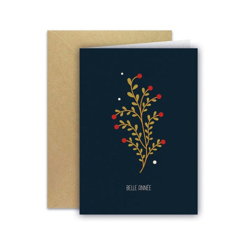 Carte de voeux - Feuillage