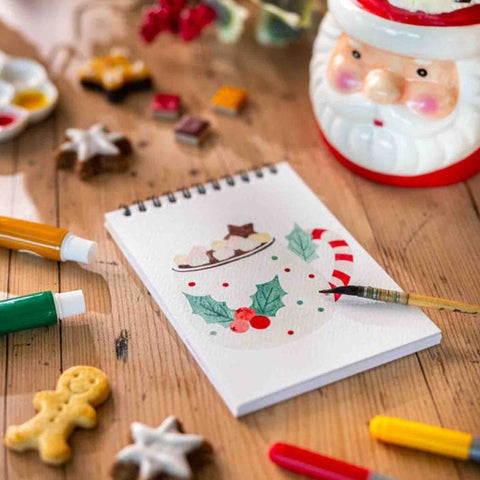 Carnet de coloriage A6 - Noël Gourmand