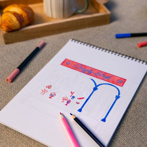Carnet de coloriage A6 - Noël Gourmand