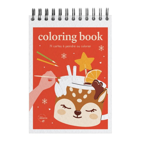 Carnet de coloriage A6 - Noël Gourmand