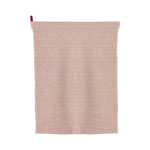 Torchon nid d'abeilles - Bicolore Rubis