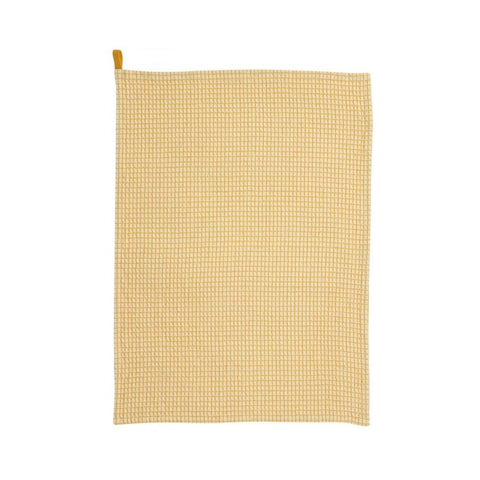 Torchon nid d'abeilles - Bicolore Tournesol
