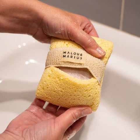 Éponge porte-savon - Écrue