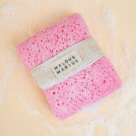 Éponge porte-savon - Rose