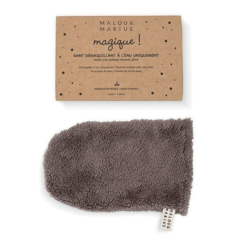 Gant démaquillant à l'eau - Taupe