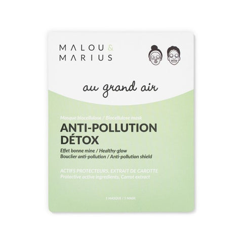 Masque biocellulose "Au grand air" - Anti-pollution & détox