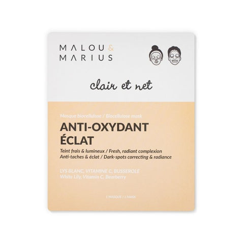 Masque biocellulose "Clair et Net" - Anti-oxydant & Éclat