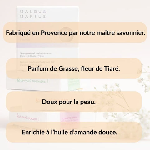 Savon Fleur de Tiaré & Amande Douce