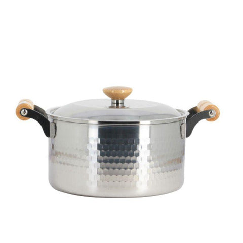 marmite japonaise en inox martelé 5 litres Yoshikawa 