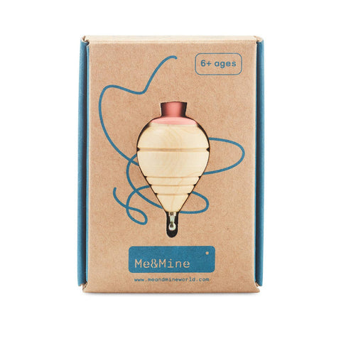 Mini toupie en bois - Corail