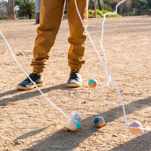 Mini toupie en bois - Corail