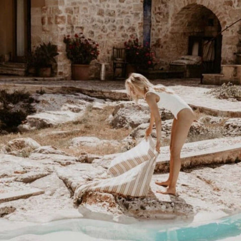 Serviette lin & coton - Sol