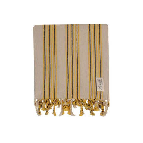 Drap De Plage - Fouta - En Lin Et Coton Bio - Sol