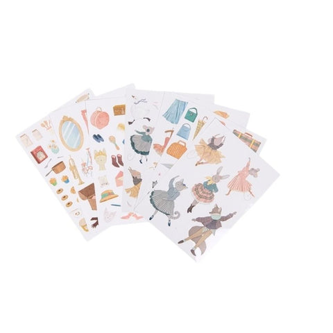 Cahier de coloriage + stickers - La petite école de danse