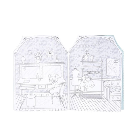 Cahier de coloriage + stickers - La petite école de danse