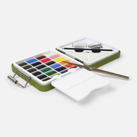 Kit d'aquarelle de voyage - Olive