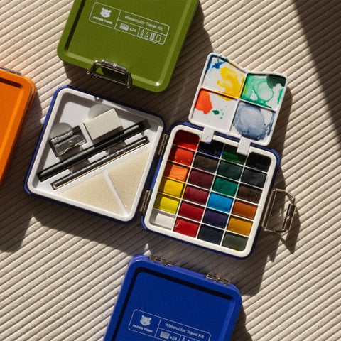Kit d'aquarelle de voyage - Olive