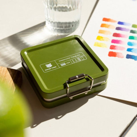 Kit d'aquarelle de voyage - Olive