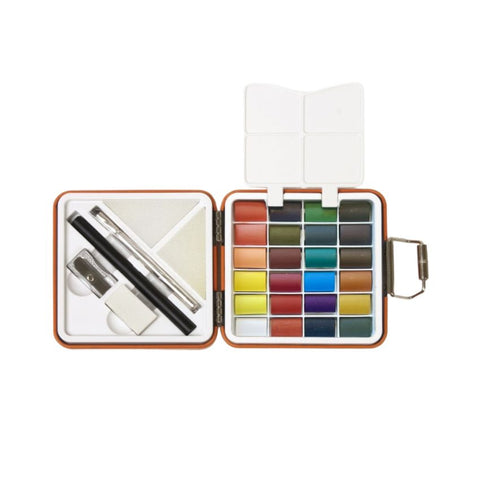 Kit d'aquarelle de voyage - Orange
