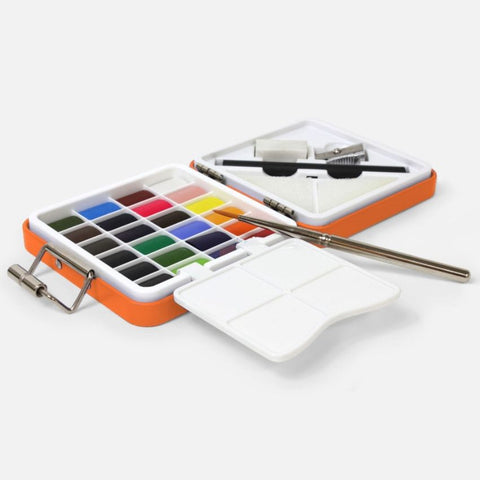 Kit d'aquarelle de voyage - Orange