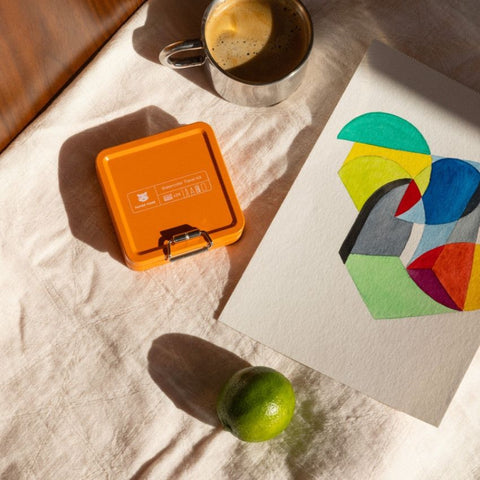 Kit d'aquarelle de voyage - Orange