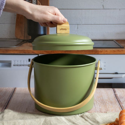 Seau à Compost d'intérieur - 3,5 Litres - Vert