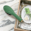 Petite Brosse À Cheveux "L'Indispensable" N.02 - Vert Amande - Coutume