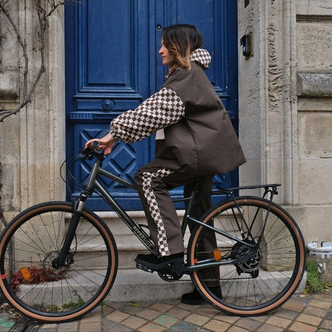 Pantalon de pluie - Damiers Kaki