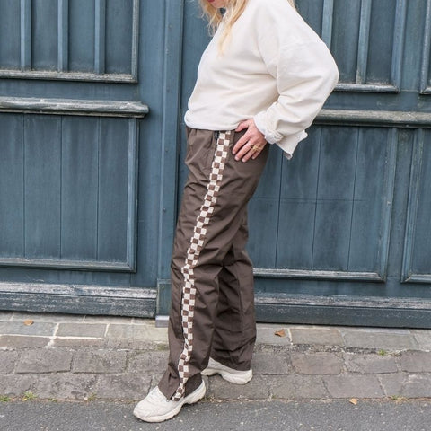 Pantalon de pluie - Damiers Kaki