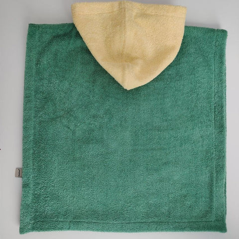 Poncho de bain enfant menthe citron