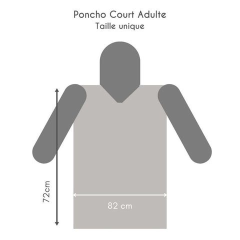 Poncho de pluie court - Old School