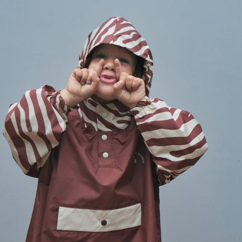 Poncho de pluie enfant - Chocolate Zebra