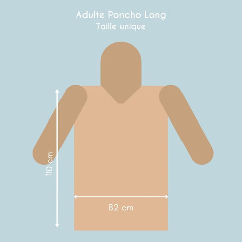 Poncho de pluie Long - Blue Leo