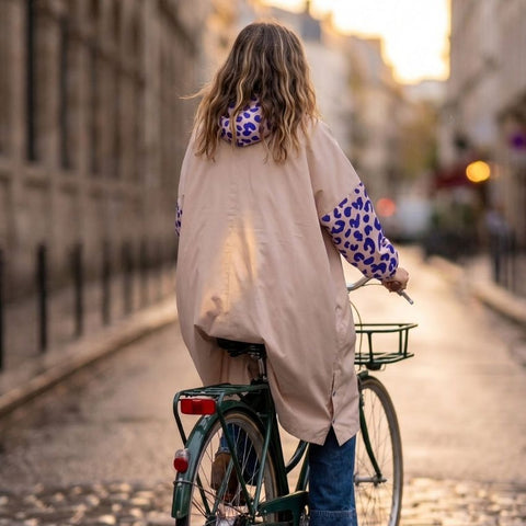 Poncho de pluie Long - Blue Leo