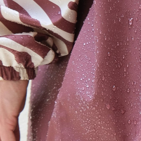 Poncho de pluie long - Chocolate Zebra