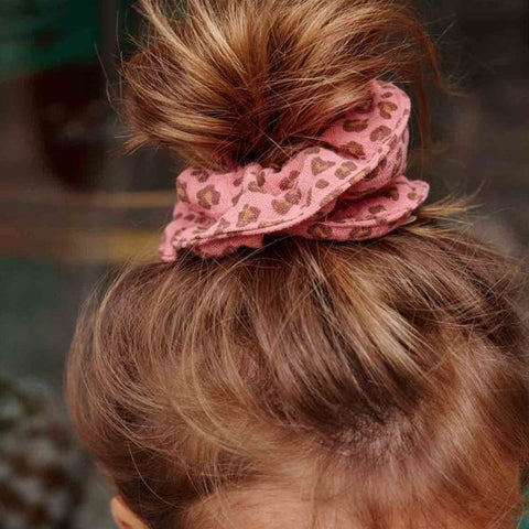 Chouchou Mini Léopard - Géranium