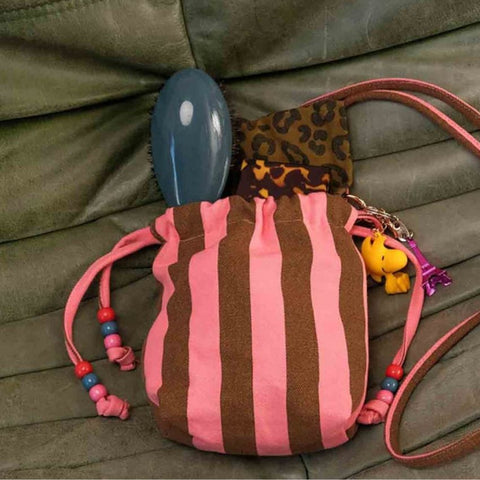 Sac - Billie rayures tennis funky pink / olive