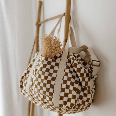 Sac à langer & week-end - Raphaël Damier Caramel