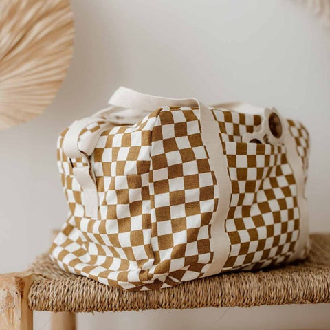 Sac à langer & week-end - Raphaël Damier Caramel