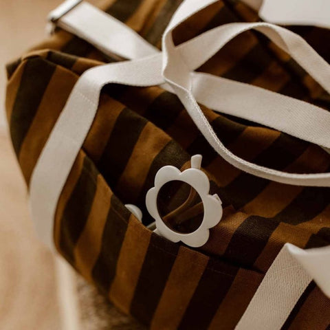 Sac à langer & week-end - Raphaël rayures cumin