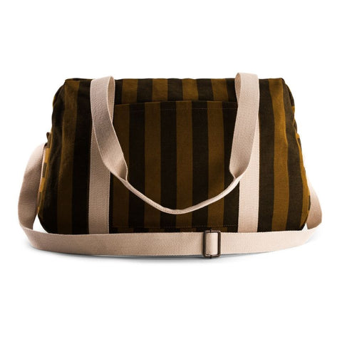Sac à langer & week-end - Raphaël rayures cumin